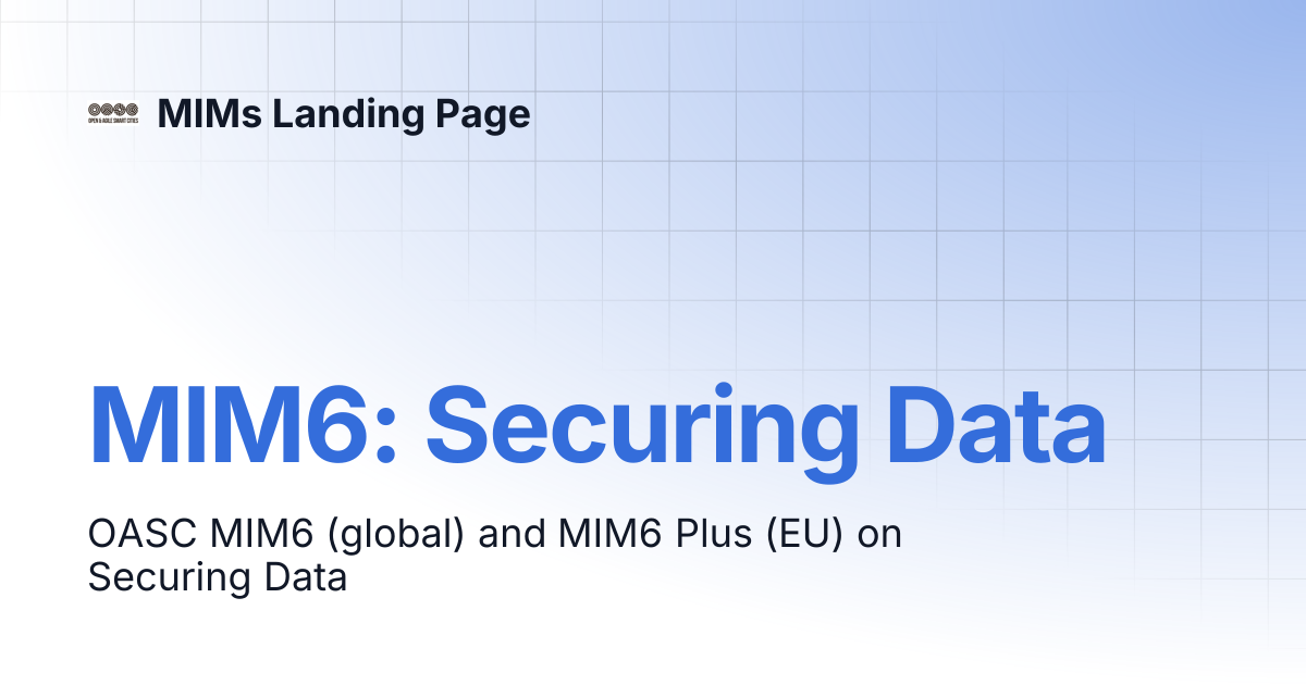 MIM6: Securing Data | Securing Data | MIMs Landing Page